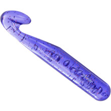 Large Crochet Hooks 25mm Ergonomic Knitting Crochet Hook Plastic Huge Big Crochet Hooks for DIY Crocheting Yarn Blanket Carpet Weaving, Purple