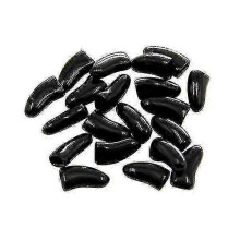 (M, black for dogs) 2*20 Pcs Soft Cat Dog Nail Caps Pet Paw Claw Protector Nails Cover With Free Glue Applictor Tw