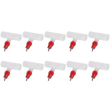Chicken Nipples Tee Fittings - Automatic Poultry Waterers Kit 10 Pack