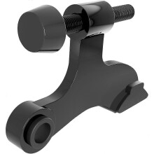 8 Pack Hinge Pin Door Stopper Black, Adjustable Heavy Duty Hinge Pin Door Stop with Black Rubber Bumper Tips, Reduce Potential Damage Prevent Strikin