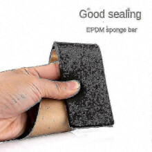 (3mm x 10mm x 10m) EPDM Self-Adhesive Sponge Seal Strip: Black Foam for Soundproofing and Anti-Draft