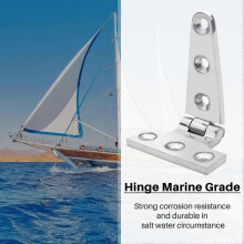2 PCS Heavy Duty T Hinge 316 Stainless Steel Marine Grade Casting Hinge Door Hatch Hinge Boat