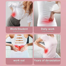 (Gray) Back Stretch Pillow Pain Relief Lumbar Support