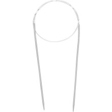 Aluminum Circular Knitting Needle 24 Inch (60cm) Length Size US 1.5 (2.5mm) Round Knitting Needle for Handmade Projects DIY Knitting