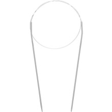 Aluminum Circular Knitting Needle 24 Inch (60cm) Length Size US 0 (2mm) Round Knitting Needle for Handmade Projects DIY Knitting