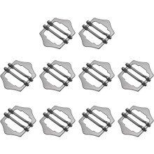 Metal Adjuster Slide Buckle, Webbing Strap Roller Pin Clip Buckle Tri Glide for Vest, Suit, Bag Replacement Part