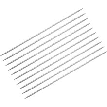 10Pcs Knitting Needle 3.0mm Diameter 7.87 Inches Length Stainless Steel Double Pointed Sweater Stitching Needles for Handmade Projects DIY Knitting