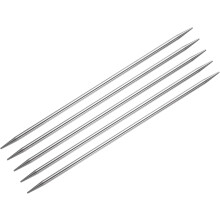 5Pcs Knitting Needle 4.5mm Diameter 7.87 Inches Length Stainless Steel Double Pointed Sweater Stitching Needles for Handmade Projects DIY Knitting