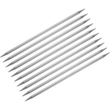 10Pcs Knitting Needle 5.5mm Diameter 7.87 Inches Length Stainless Steel Double Pointed Sweater Stitching Needles for Handmade Projects DIY Knitting