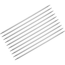 10Pcs Knitting Needle 4.0mm Diameter 7.87 Inches Length Stainless Steel Double Pointed Sweater Stitching Needles for Handmade Projects DIY Knitting
