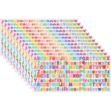 2500pcs 12 Sheets Letter Stickers, 1/2" Vinyl Waterproof Alphabet Self Adhesive Sticker Letters for Indoor/Outside Sticker Decal Mailbox Craft Door Ca