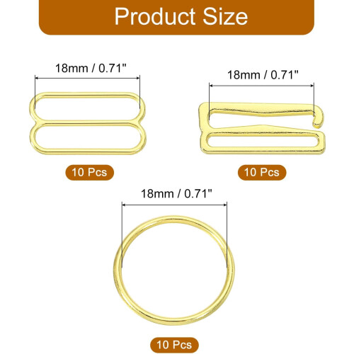 9 Shape Bra Strap Hooks, Adjustment Slide Bra Strap Clips, Bathing Suit Clasp, Bra Hook 1