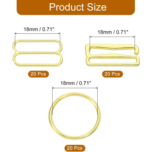 9 Shape Bra Strap Hooks, Adjustment Slide Bra Strap Clip, Bathing Suit Clasp, Bra Hook 1