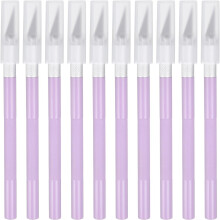 10pcs Exacto Art Craft Hobby Knives Precision Utility Knife Set, for Carving Crafting Scrapbooking Stencil Paper Wood Plastic Model, Light Purple