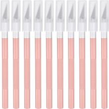 10pcs Exacto Art Craft Hobby Knives Precision Utility Knife Set, for Carving Crafting Scrapbooking Stencil Paper Wood Plastic Model, Pink