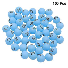 100 Pcs 4cm Pp Table Tennis Balls Printed Pong Balls with Number for Game Party Decoration (blue)-FCY