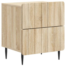 vidaXL Bedside Cabinet Sonoma Oak 43 x 34.5 x 49.5 cm Engineered Wood