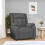 VidaXL vidaXL Recliner Chair Dark Grey Fabric 1