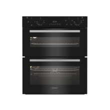 Indesit DUI10DB Electric Built Under Double Oven - Black DUI10DB