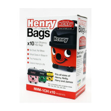 Numatic 907075 NVM-1CH Pack 10 Vacuum Dust Bags for Henry Vacuum Cleaner 907075