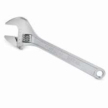 Set of 2 Manual Adjustable Wrenches in Nickel-Plated Forged Steel for Automotive Repair