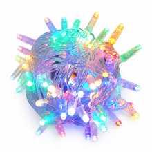 Waterproof Outdoor LED String Lights, 10 m, 100 Lights, 220 V, 4 Colours, Party and Tree Decoration