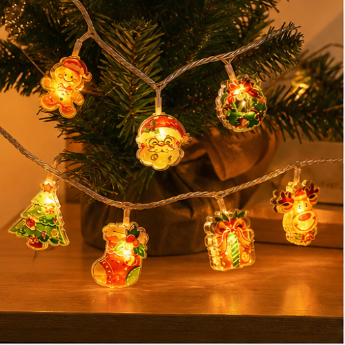 Acrylic Christmas LED String Lights, USB Powered, 20 LEDs, Tree, Window and Shop Decoration 1