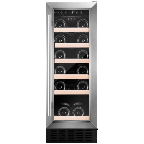 CDA CDA 19 Bottle Capacity Single Zone Freestanding 30cm Under Counter Win CFWC304SS