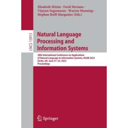 Natural Language Processing and Information Systems 28th International