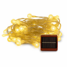 Solar Garden String Lights, 300 Blue Bubble LEDs, 32 m, Waterproof, Remote Control, 24V