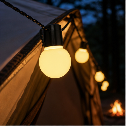 Waterproof Solar LED Globe String Lights, 40 Warm White Lights, 24V with Remote Control for Outdoor Decor 1