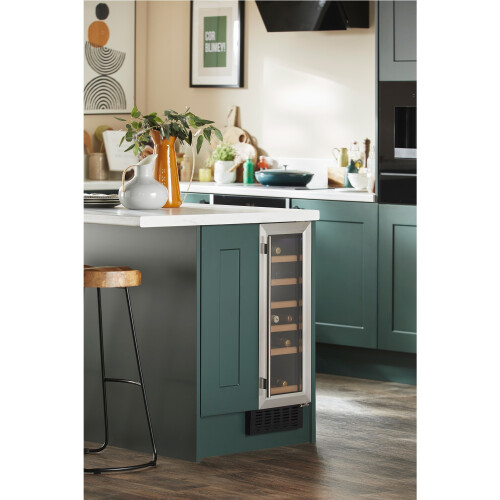 CDA CDA 19 Bottle Capacity Single Zone Freestanding 30cm Under Counter Win CFWC304SS 1