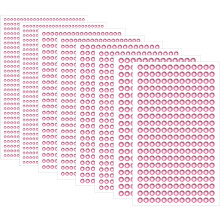 3584 Pcs Self Adhesive Face Gems, 3/4/5/6mm Rhinestone Stickers Stick on Jewel for Face Eye Body Nails Makeup DIY Crafts Gems, Pink