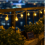 Solar Garden String Lights, 300 Blue Bubble LEDs, 32 m, Waterproof, Remote Control, 24V 4