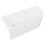 Dellonda Baridi Left-Hand Corner Slim Rim Bath with Overflow System 170cm, Gloss White - DH425 1