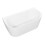 Dellonda Baridi Back-to-Wall Slim Rim Bath with Overflow System 170cm, Gloss White - DH422 1