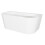 Dellonda Baridi Back-to-Wall Slim Rim Bath with Overflow System 170cm, Gloss White - DH422 8