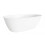 Dellonda Baridi Double-Ended Slim Rim Bath with Overflow System 140cm, Gloss White - DH415 11