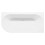 Dellonda Baridi Right-Hand Corner Slim Rim Bath with Overflow System 170cm, Gloss White - DH428 7