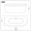 Dellonda Baridi Left-Hand Corner Slim Rim Bath with Overflow System 150cm, Gloss White - DH423 5