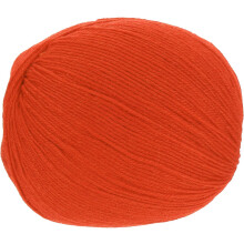 100% Wool Yarn, 4-Ply Wool Roving Luxurious and Soft Yarn Hand Dyed Yarn for Hand Knitting Crocheting, 3.52 OZ, 306 Yard (Light Red, 1 Ball)