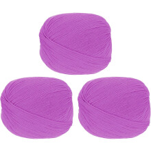 100% Wool Yarn, 4-Ply Wool Roving Luxurious and Soft Yarn Hand Dyed Yarn for Hand Knitting Crocheting, 3.52 OZ, 306 Yard (Pink, 3 Ball)