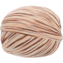 100% Wool Yarn, 4-Ply Wool Roving Luxurious and Soft Yarn Hand Dyed Yarn for Hand Knitting Crocheting, 3.52 OZ, 306 Yard (Khaki Mixed Color, 1 Ball)