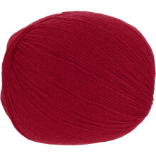 100% Wool Yarn, 4-Ply Wool Roving Luxurious and Soft Yarn Hand Dyed Yarn for Hand Knitting Crocheting, 3.52 OZ, 306 Yard (Dark Red, 1 Ball)