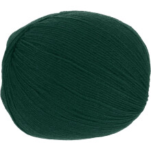 100% Wool Yarn, 4-Ply Wool Roving Luxurious and Soft Yarn Hand Dyed Yarn for Hand Knitting Crocheting, 3.52 OZ, 306 Yard (Dark Green, 1 Ball)
