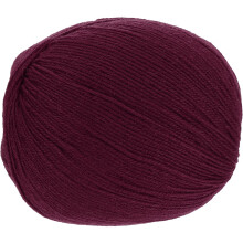 100% Wool Yarn, 4-Ply Wool Roving Luxurious and Soft Yarn Hand Dyed Yarn for Hand Knitting Crocheting, 3.52 OZ, 306 Yard (Dark Purple, 1 Ball)