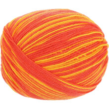 100% Wool Yarn, 4-Ply Wool Roving Luxurious and Soft Yarn Hand Dyed Yarn for Hand Knitting Crocheting, 3.52 OZ, 306 Yard (Orange, 1 Ball)