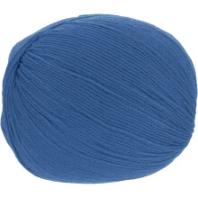 100% Wool Yarn, 4-Ply Wool Roving Luxurious and Soft Yarn Hand Dyed Yarn for Hand Knitting Crocheting, 3.52 OZ, 306 Yard (Haze Blue, 1 Ball)