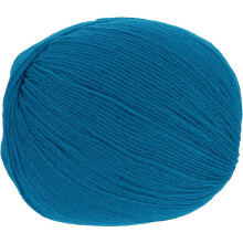 100% Wool Yarn, 4-Ply Wool Roving Luxurious and Soft Yarn Hand Dyed Yarn for Hand Knitting Crocheting, 3.52 OZ, 306 Yard (Lake Blue, 1 Ball)