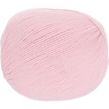 100% Wool Yarn, 4-Ply Wool Roving Luxurious and Soft Yarn Hand Dyed Yarn for Hand Knitting Crocheting, 3.52 OZ, 306 Yard (Light Pink, 1 Ball)